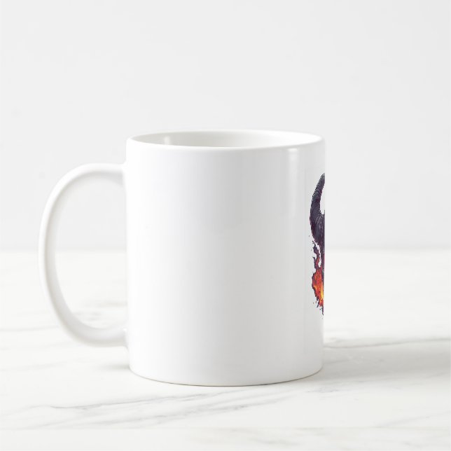 Demon Skalle Eldstorm Kaffemugg (Vänster)
