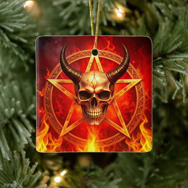 Demon Skalle Ornament (Träd)