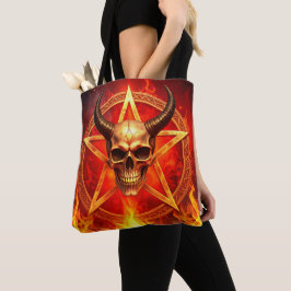 Demon Skalle Tote Tygkasse
