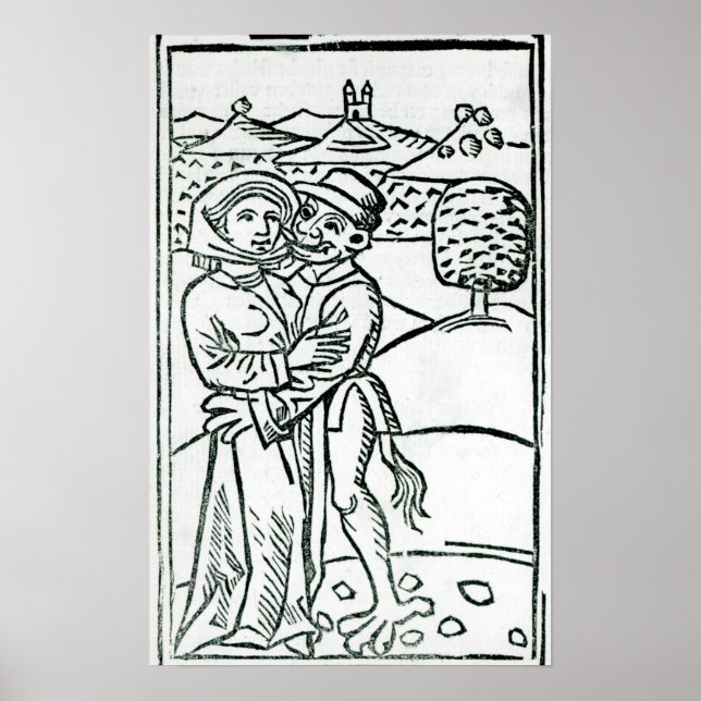 Demon Skapar Kärlek till Witch Poster (Framsidan)