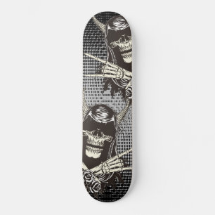 Demon Skull Mini Skateboard Bräda 18,5 Cm
