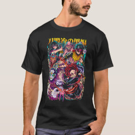 Demon Slayer Hashira & Demons Strids Konst T Shirt