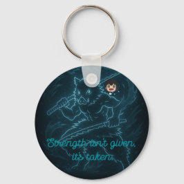 Demon Slayer Inosuke inspired Nyckelring