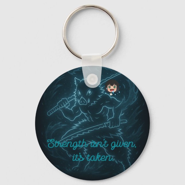 Demon Slayer Inosuke inspired Nyckelring (Framsida)
