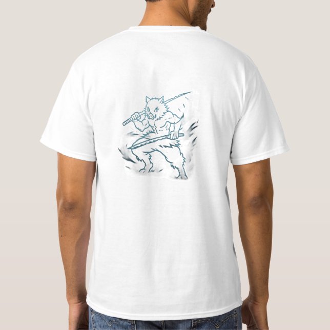 Demon Slayer Inosuke inspired T Shirt (Baksida)