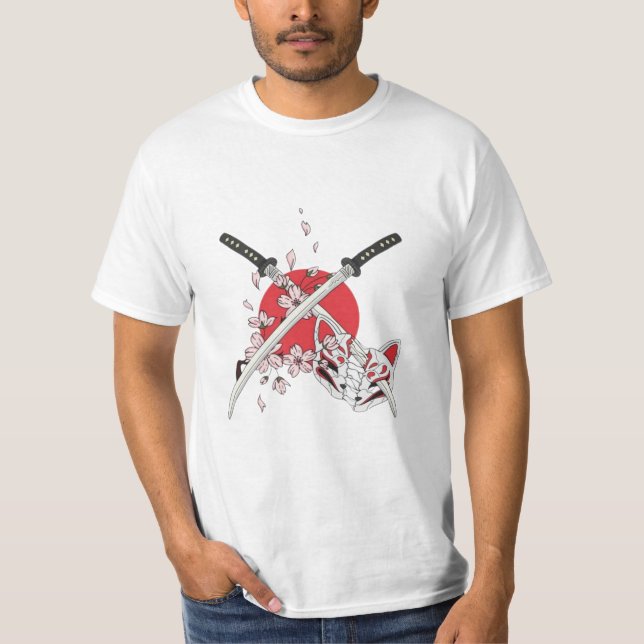 demon slayer kimetsu no yaiba anime kawaii t shirt (Framsida)