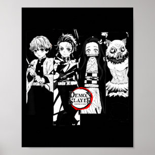 Demon slayer_ kimetsu yaiba slayer corps svart och poster