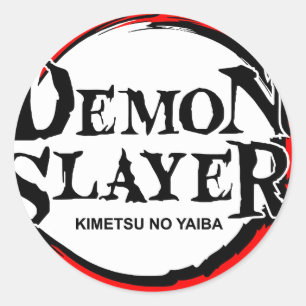 Demon slayer STICKER Runt Klistermärke