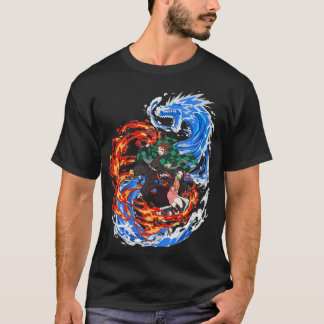 demon slayer vatten och fire T-Shirt