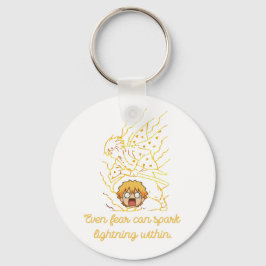 Demon Slayer Zenitsu inspired Nyckelring