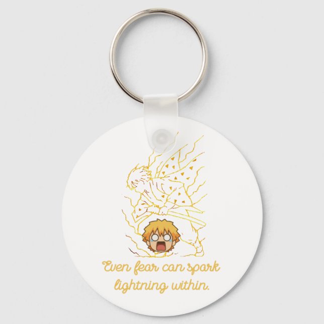 Demon Slayer Zenitsu inspired Nyckelring (Framsida)