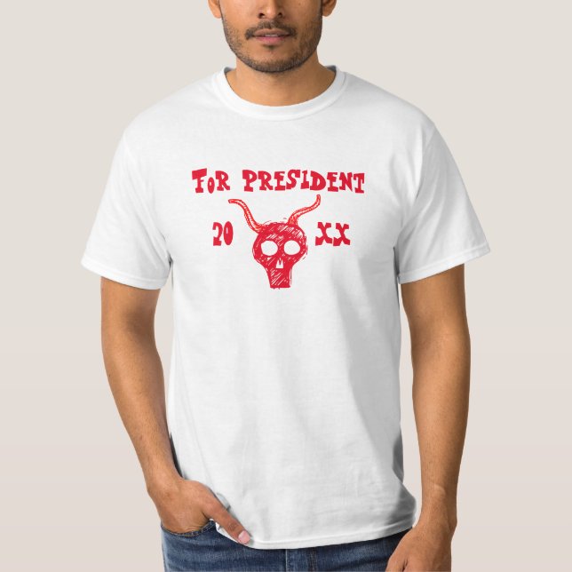 Demon som president 20xx t-shirt (Framsida)