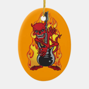 Demon Sten Julgransprydnad Keramik