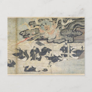 Demon Thunder, Tenjin Shrine, Kamakura Period Vykort