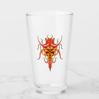 Demon tribal tatuering design glaskopp