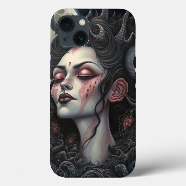 Demon Woman Queen Mörk Fantasy Art (Baksida)
