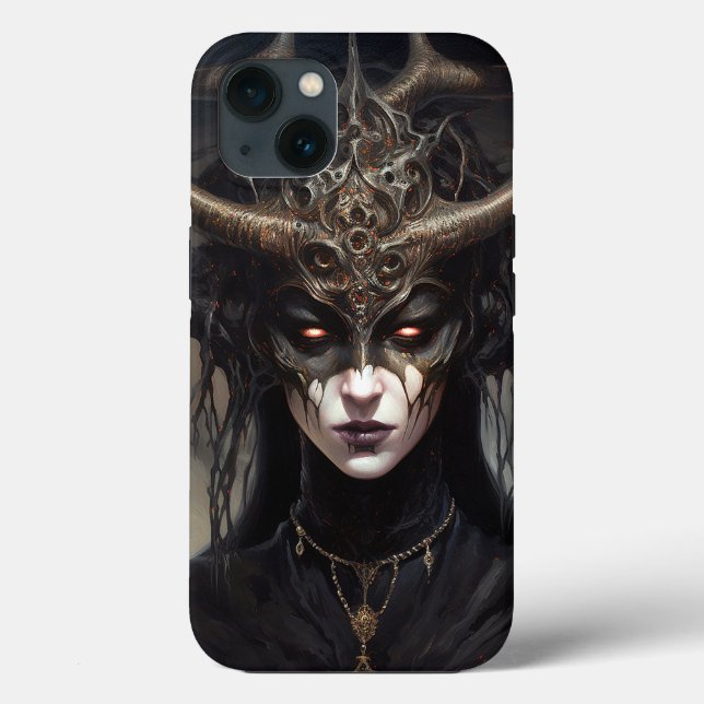 Demon Woman Queen Mörk Fantasy Art (Baksida)