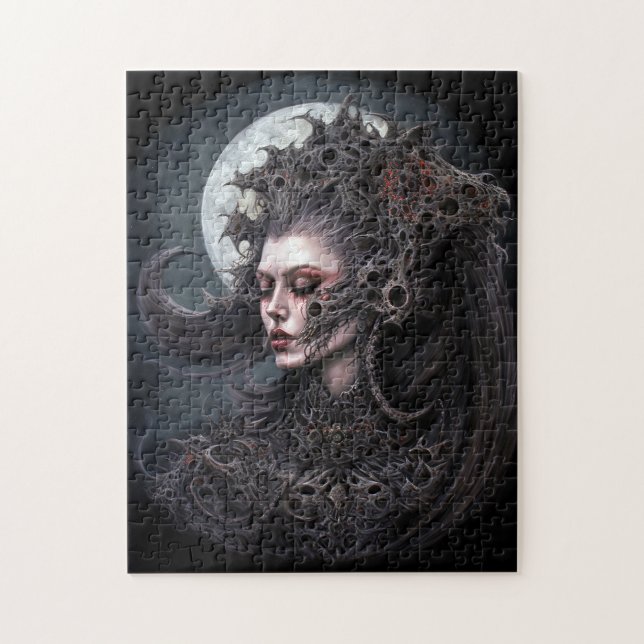 Demon Woman Queen Mörk Fantasy Art Pussel (Vertikal)