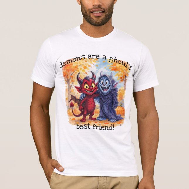 "Demonerna är Ghouls bästa vän" T Shirt (Framsida)