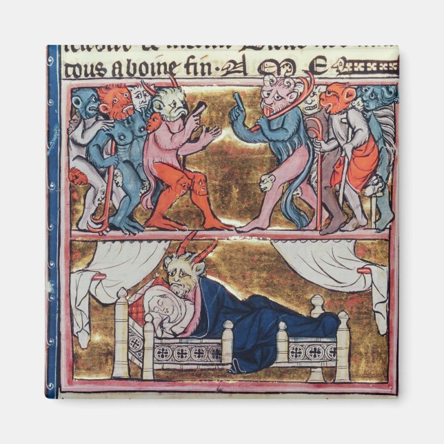 Demonernas råd, från l'Histoire de Merlin Magnet (Framsidan)