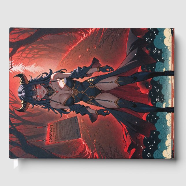 Demoness med kontakt vid Crossways, Anime Demon Gästböcker (Framsida)