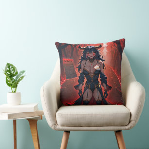 Demoness med kontakt vid Crossways, Anime Demon Kudde