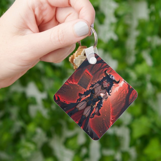 Demoness med kontakt vid Crossways, Anime Demon Nyckelring (Hand)