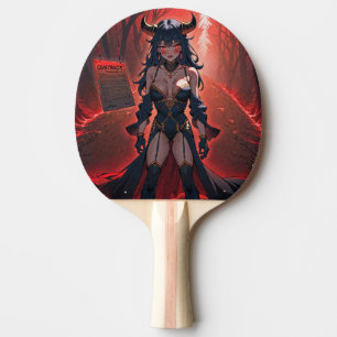 Demoness med kontakt vid Crossways, Anime Demon Pingisracket