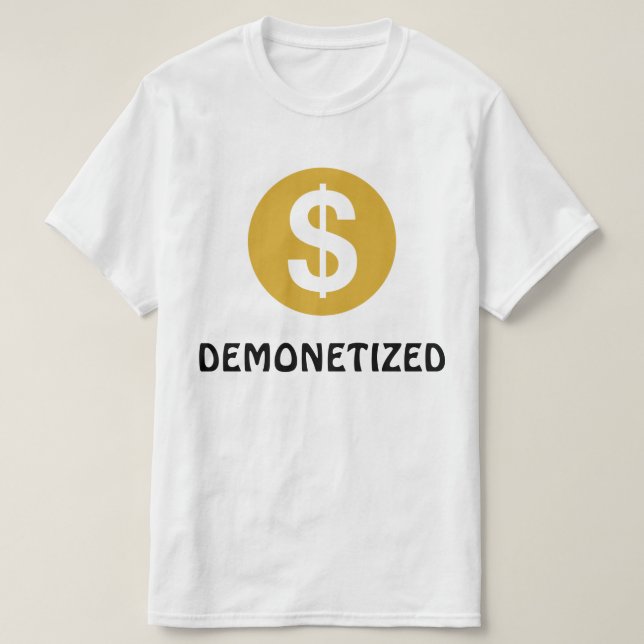 DEMONETIZED T-tröja T Shirt (Design framsida)
