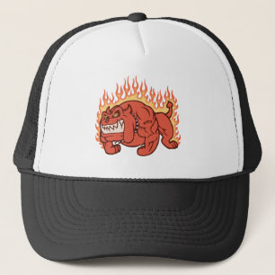 Demonhunden - flammar keps