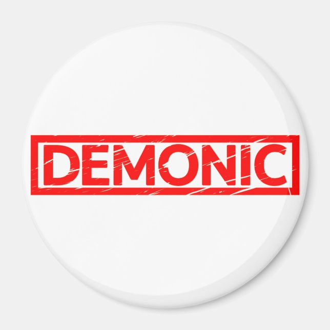 Demonic Frimärke Magnet (Framsidan)