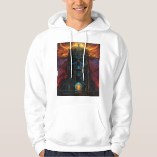 Demonisk Dödskalle – Mörk Gothic Death Metal Hoodie