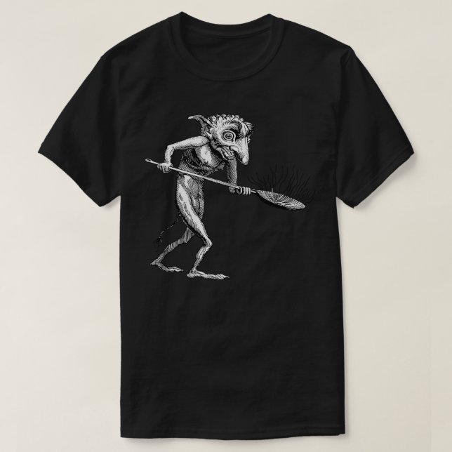 Demonisk Personifiering av brandtekniska brandarbe T Shirt (Design framsida)