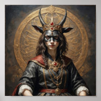 Demoniska getternas drottning (succubi) med ansikt