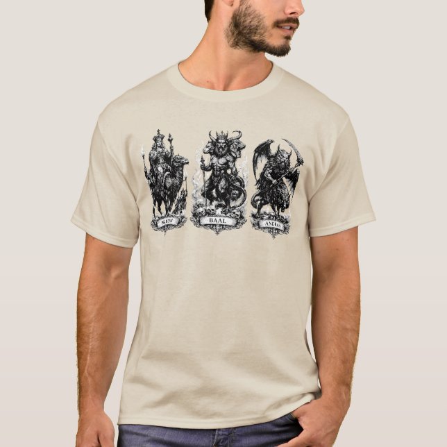 Demoniska härskare i mörk fantasy t shirt (Framsida)