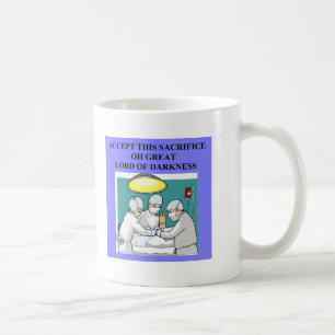 demoniskt doktor-/kirurgskämt kaffemugg