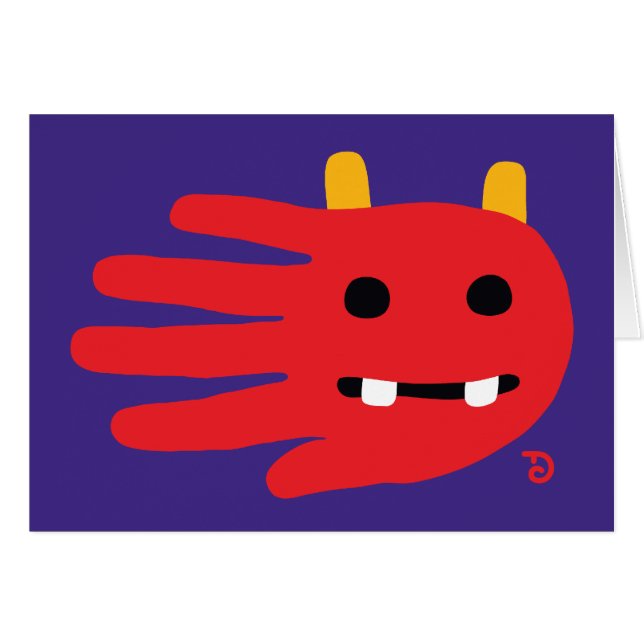 Demonkort Hälsningskort (Framsidan Horizontal)