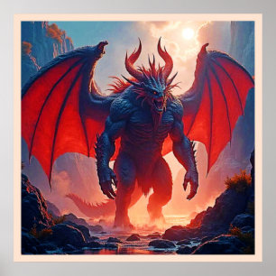 Demonkung: Evig Drakskugga Konst Poster