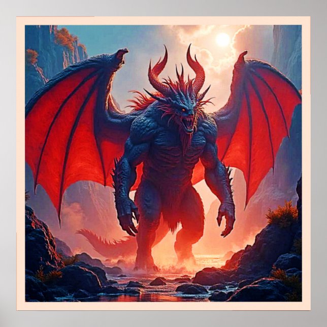 Demonkung: Evig Drakskugga Konst Poster (Framsidan)