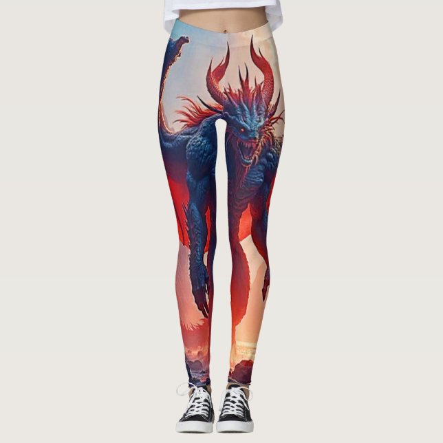 Demonkung: Eviga Drakskuggans Konst Leggings (Framsida)