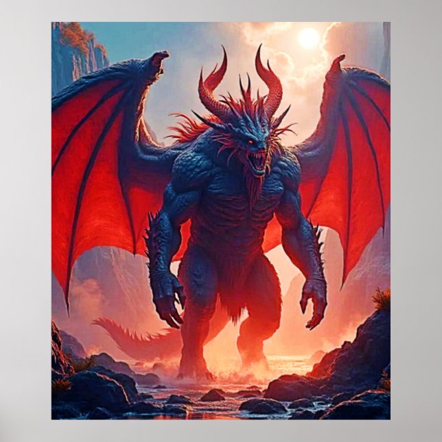 Demonkung: Eviga Drakskuggans Konst Poster (Framsidan)