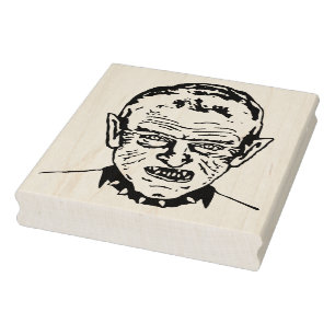 Demonshuvudets illustration frimärke stämpel