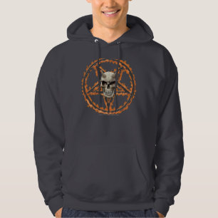 Demonskalle- & bränningPentagram Hoodie