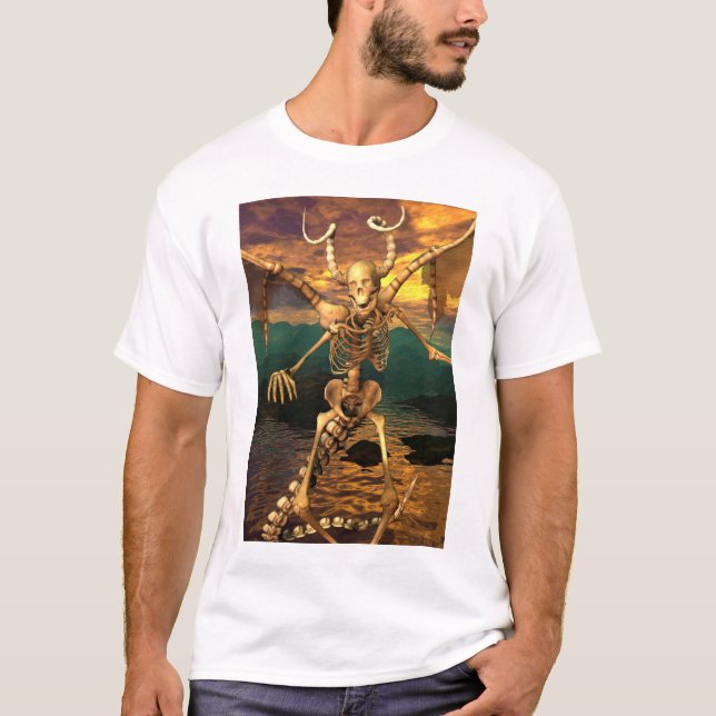 Demonskelett Tee Shirt (Framsida)