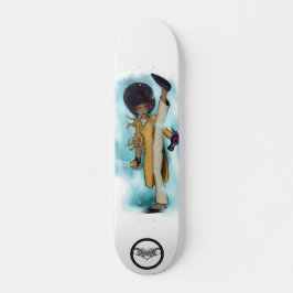 Demonslayer Afro Tia sparkar glansigt röda ögon Mini Skateboard Bräda 18,5 Cm