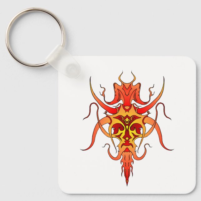 Demonstammarestattoo-design Nyckelring (Framsida)