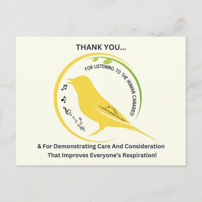 Demonstrating Care and Consideration Vykort (Framsida)