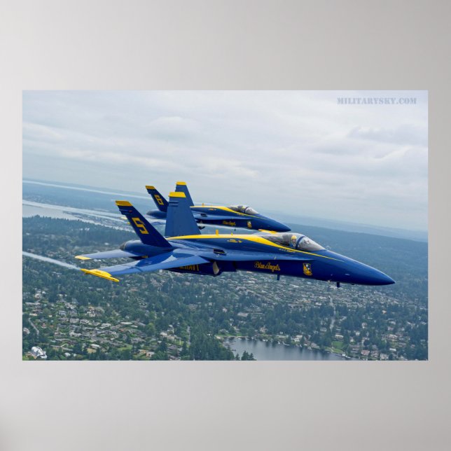 Demonstration av marinflygning Poster (Framsidan)