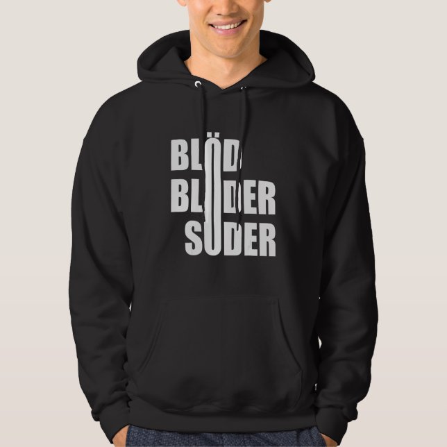 Demonstration av Stuble Stöder Söder Politik Hoodie (Framsida)