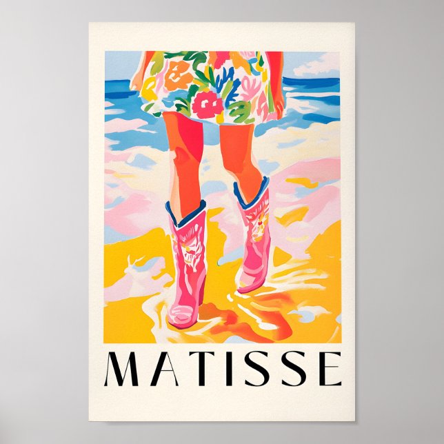 Demonstration Coastal Cowgirl Print, Beachy Decor, Poster (Framsidan)